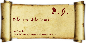 Móra Jázon névjegykártya